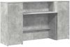 vidaXL Empfangstheke Betongrau 180x50x103,5 cm Holzwerkstoff 3324208 Bild 2