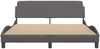 vidaXL Bettgestell "Dover" Grau 160x200 cm Kunstleder 373221 Bild 4