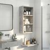 vidaXL Badezimmer-Wandschrank mit Regal Betongrau 30 x 16 x 62,5 cm 889338 Bild 5