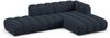 Micadoni Modulares Ecksofa offen Lupine 5-Sitzer Rechts Chenille Eden Marineblau Bild 2