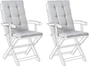 Sitzauflagen 2er Set MAUI PREMIUM Grau meliert Bild 4