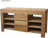 crownseller Badmöbel Set Pajala Teak Massivholz - Breite vom Unterschrank: 180 cm - Breite vom Spiegel: 180 cm - Anzahl Hochschränke: 3 Hochschränke Bild 5