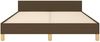 Doppelbett, Bettgestell Modernen ohne Matratze Dunkelbraun 140x200 cm Stoff d2129e Bild 5