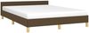 Doppelbett, Bettgestell Modernen ohne Matratze Dunkelbraun 140x200 cm Stoff d2129e Bild 3