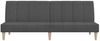 vidaXL Schlafsofa 2-Sitzer Dunkelgrau Stoff 375866 Bild 5
