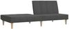 vidaXL Schlafsofa 2-Sitzer Dunkelgrau Stoff 375866 Bild 4