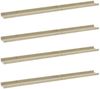 vidaXL Wandregale 4 Stk. Weiß und Sonoma-Eiche 100x9x3 cm 326697 Bild 2