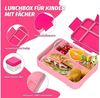 FELIXLEO Lunchbox Brotdose Kinder auslaufsicher mit Fächern Rosa, (1-tlg) Bild 4