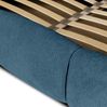 Polsterbett Doppelbett GRACIA 160x200cm Komplettset in Stoff Allora Blau Bild 5