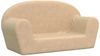 vidaXL Kindersofa 2-Sitzer Creme Weicher Plüsch 356989 Bild 2