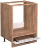 Herdumbauschrank Fame-Line Weiß Landhaus 60 cm ohne Arbeitsplatte Vicco Bild 4