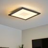 LED Deckenleuchte, Aluminium, rauchfarben, 3D Effekt, L 30 cm Bild 3