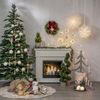 Kerzenleuchter ,Pagod', 7-flammig, lackiertes Holz, beige Bild 4