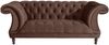 Chesterfield Sofa 2-Sitzer Kaylin Samtvelours braun Bild 2