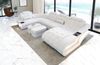 Mini Leder Wohnlandschaft Elegante U-Form - Kunstleder - weiß - Rechts Bild 3
