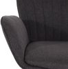 Barhocker HWC-M67, Drehstuhl Barstuhl, mit Armlehne Fußablage drehbar Stoff/Textil Eisen FSC® ~ dunkelgrau Fuß schwarz Bild 5