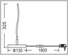 TRANGO LED Tischleuchte, 2er Pack 2017-91A Design LED Deko-Tischleuchte wellenförmige in Anthrazit-Schwarz *WAVE* Lichtleiste geschwungen Form Tischlampe, Nachttischlampe, Lampe mit je. 5 Watt, 400 Lumen LED Leuchtmittel 3000K warmweiß Bild 2