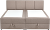 Boxspringbett mit Stauraum Stoff BARONET 180 x 200 cm Taupe Bild 5