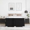 vidaXL Bettrahmen mit Matratze Schwarz 140 x 200 cm Stoff 3399238 Bild 3