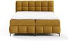 Boxspringbett Schlafzimmerbett SOPHIE 100x200cm Stoff Salvador Honiggelb Bild 2