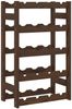 vidaXL Weinregal für 20 Flaschen Braun Massivholz Kiefer 373390 Bild 2