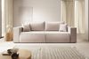 Selsey 'Farese Cuero' Schlafsofa 3-Sitzer mit Bettkasten, Kunstleder, Beige Bild 2