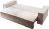 Selsey 'Farese Cuero' Schlafsofa 3-Sitzer mit Bettkasten, Kunstleder, Beige Bild 4