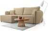 Selsey 'Kassian' Ecksofa mit Schlaffunktion und Bettkasten, beige, links Bild 2