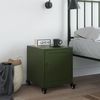 vidaXL Nachttisch Olivgrün 36x39x43,5 cm Stahl 846622 Bild 3