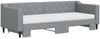 vidaXL Tagesbett Ausziehbar mit Matratze Hellgrau 80x200 cm Stoff 3197439 Bild 3