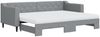 vidaXL Tagesbett Ausziehbar mit Matratze Hellgrau 80x200 cm Stoff 3197439 Bild 2