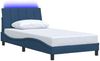 vidaXL Bettgestell ohne Matratze "Hanko" Blau 100x200 cm Stoff 3310446 Bild 5