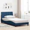 vidaXL Bettgestell ohne Matratze "Hanko" Blau 100x200 cm Stoff 3310446 Bild 4