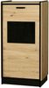 Vitrine Karia Kommode Anbauwand Schrankwand Esszimmer Eiche Artisan + Schwarz Bild 5