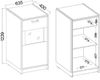 Vitrine Karia Kommode Anbauwand Schrankwand Esszimmer Eiche Artisan + Schwarz Bild 3