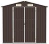 vidaXL Gerätehaus Braun 205x129x183 cm Verzinkter Stahl 46300 Bild 3