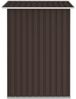 vidaXL Gerätehaus Braun 205x129x183 cm Verzinkter Stahl 46300 Bild 5
