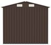 vidaXL Gerätehaus Braun 205x129x183 cm Verzinkter Stahl 46300 Bild 4