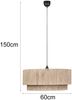 Große LED Pendelleuchte 1-flammig aus Jute Natur im Boho Stil, Ø 60cm Bild 4
