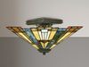 Hochwertige LED Deckenleuchte im Tiffany Design mit buntem Echtglas, Ø 36cm Bild 3