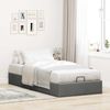 vidaXL Ottoman-Bett ohne Matratze Dunkelgrau 90x190 cm Stoff 3310841 Bild 3