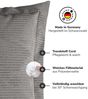 mokebo Sofakissen Das Wölkchen, (aus Cordstoff), auch als Dekokissen, Zierkissen oder Flatterkissen in Anthrazit Bild 3