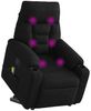 vidaXL Massagesessel mit Aufstehhilfe Schwarz Mikrofasergewebe 3303097 Bild 4