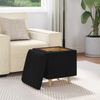 vidaXL Aufbewahrungsottomane mit Kissen Schwarz 40 x 40 x 45 cm Stoff 876805 Bild 4