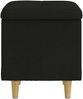 vidaXL Aufbewahrungsottomane mit Kissen Schwarz 40 x 40 x 45 cm Stoff 876805 Bild 5