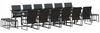 vidaXL Garten Essgruppe 17 pcs Schwarz Stahl 3335867 Bild 2