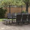 vidaXL Garten Essgruppe 17 pcs Schwarz Stahl 3335867 Bild 3
