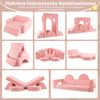 Modulares Kindersofa Spielsofa Modulsofa mit abnehmbarem Bezug 105,5 x 101 x 48 cm Rosa Bild 3