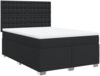 vidaXL Boxspringbett mit Matratze Schwarz 140x190 cm Kunstleder 3290720 Bild 2