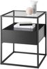 Beistelltisch >EVORA< in schwarz, Holzwerkstoff / Metall - 43x54x43cm (BxHxT) Bild 3